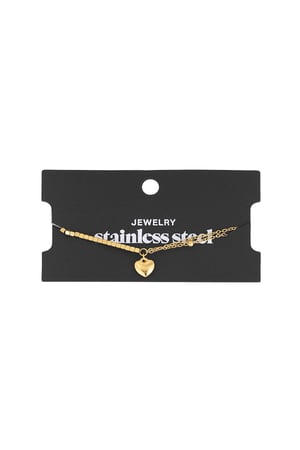 Heart haven bracelet - Gold color h5 Picture3