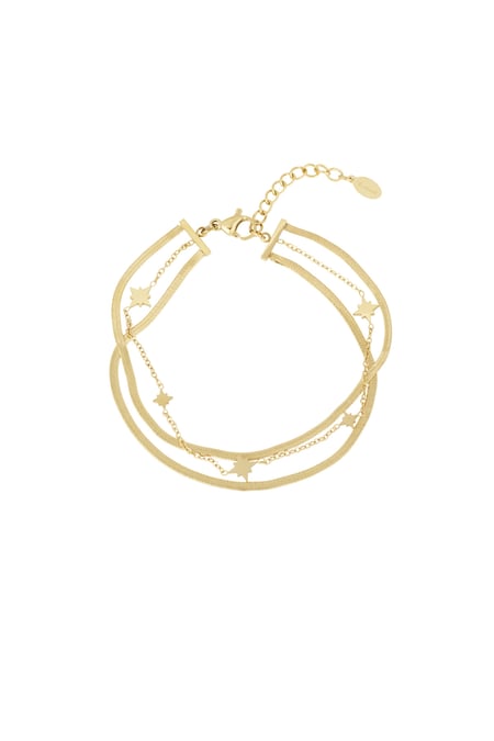 Goldenes Lagenarmband - Goldfarbe