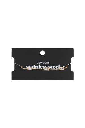 Diamond glow bracelet - Gold color  h5 Picture3