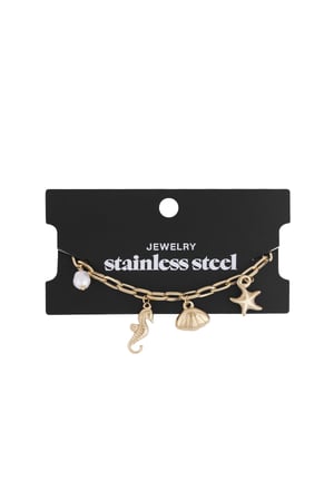 Bracelet beach charms - Gold color h5 Picture3