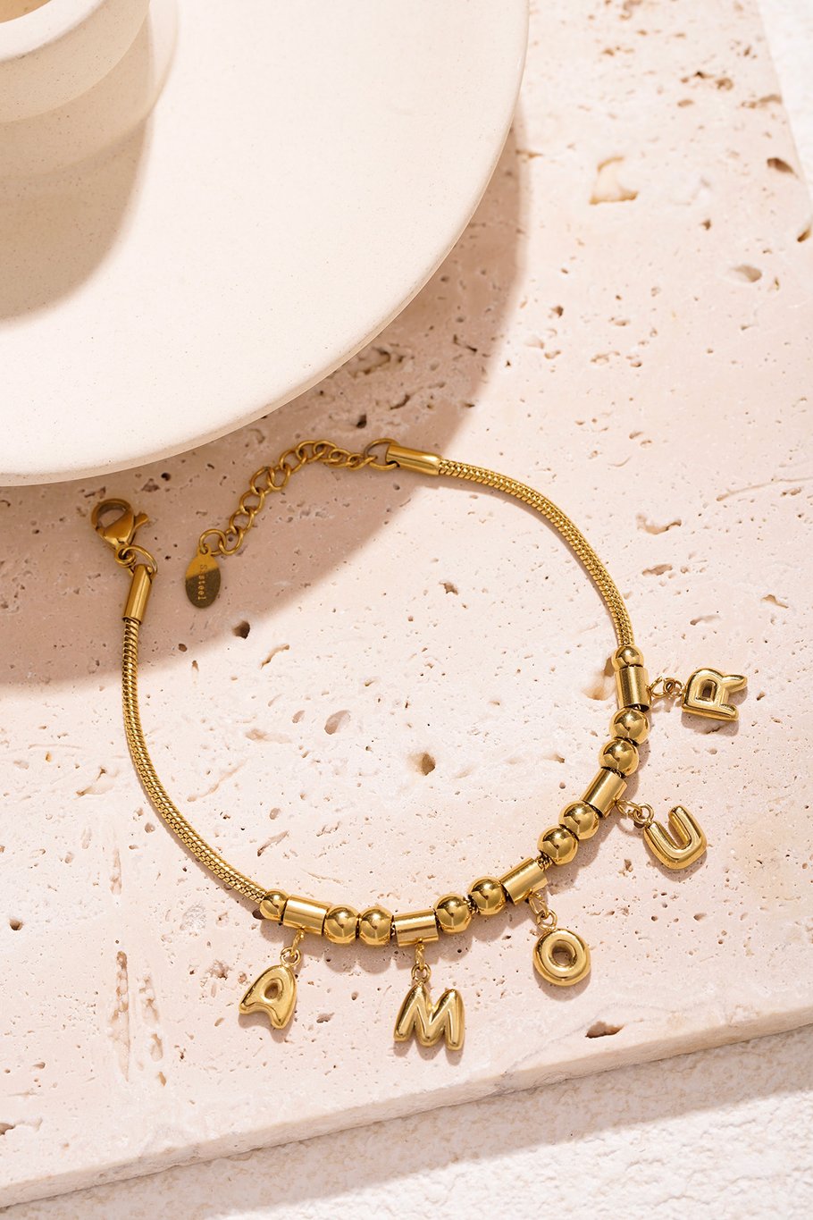 Amour Armband - Goud kleur Afbeelding4