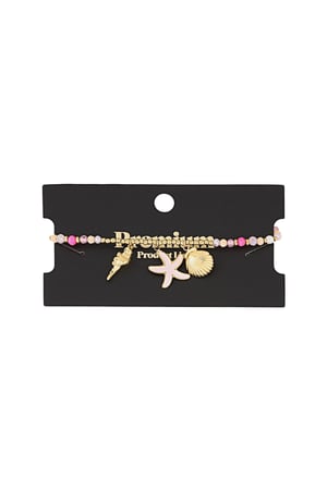 Bracelet pink beach babe - Rose gold color h5 Picture2