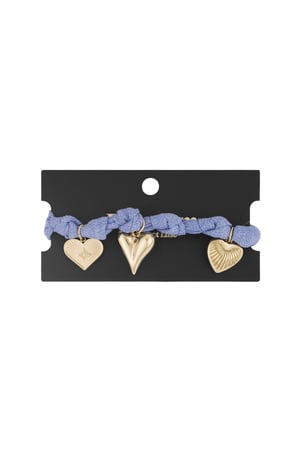 Bracciale color bliss heart - Colore oro blu h5 Immagine3