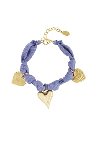 Bracciale color bliss heart - Colore oro blu h5 