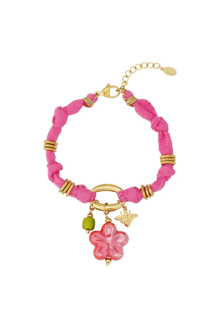 Flower Bracelet - Fuchsia 
