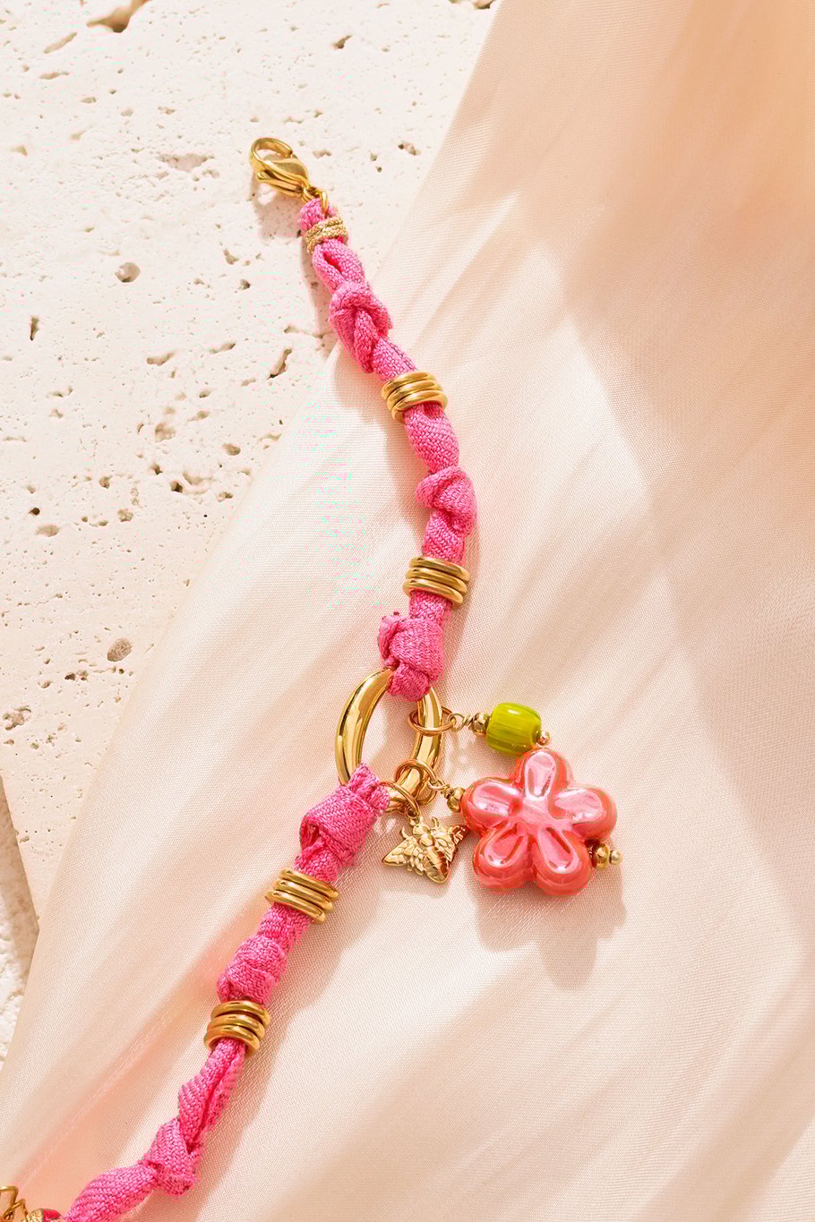 Flower Bracelet - Fuchsia Picture4