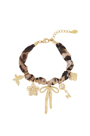 Leopard Trendy bracelet - gold h5 