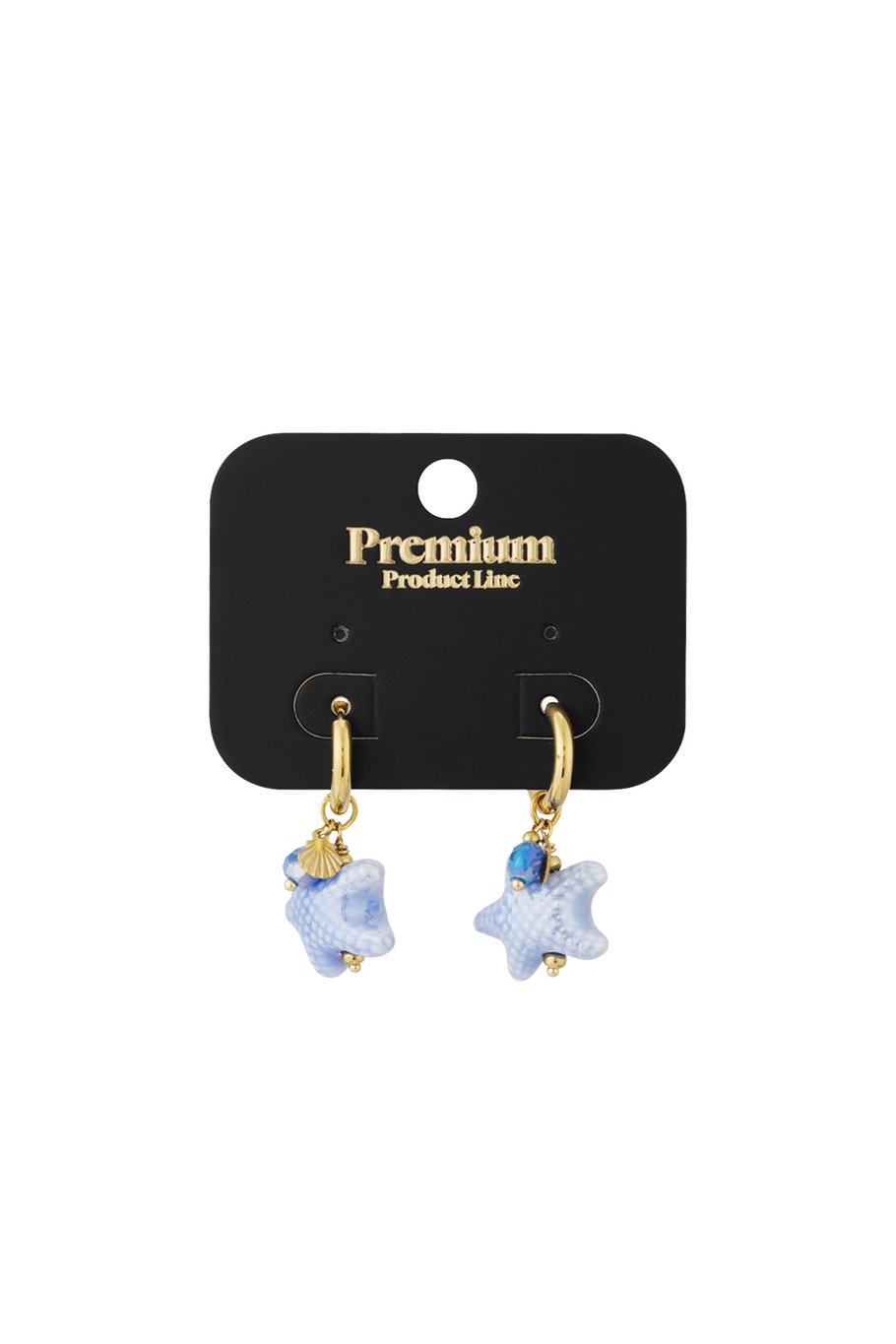 Starry Earrings - Blue & Gold Color Picture2