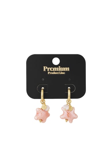 Starry Earrings - Pink & Gold Color h5 Picture2