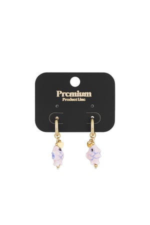 Fish vibe earrings - Rose gold color h5 Picture3