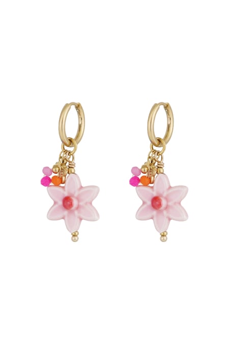 Earrings magic flower - Gold color 2