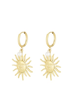 Sunny side earrings - Gold color h5 