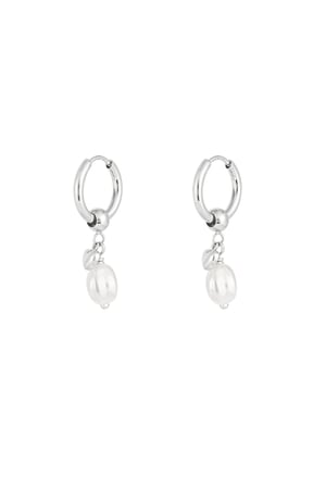 Classy baby earrings - Silver color h5 