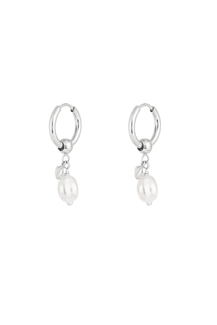 Classy baby earrings - Silver color 