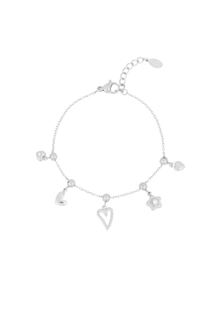 Braccialetto con ciondoli Adore - Colore argento h5 