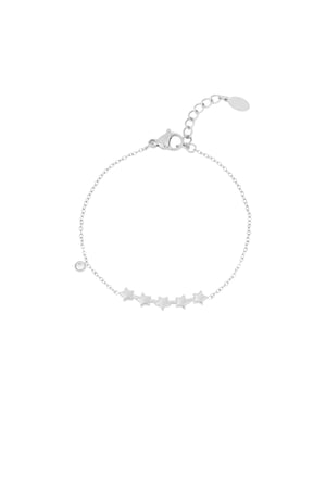 Bracciale stelle splendenti - Colore argento h5 