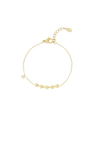 Shining stars bracelet - Gold color h5 