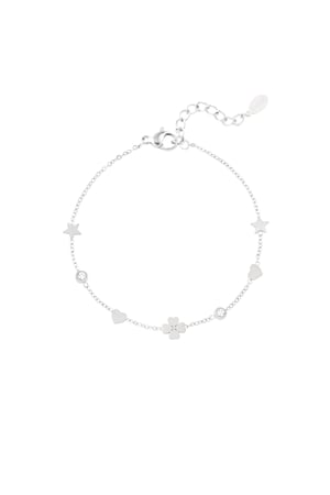 Bracelet de souhaits étincelant - Couleur argent h5 