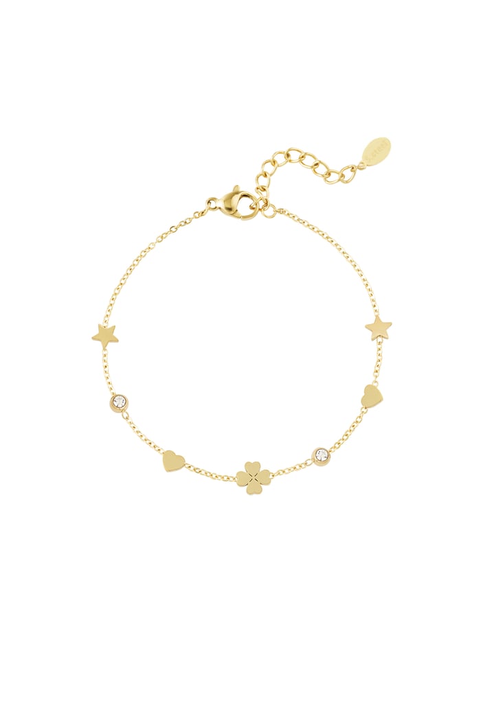 Gleaming wish bracelet - Gold color 