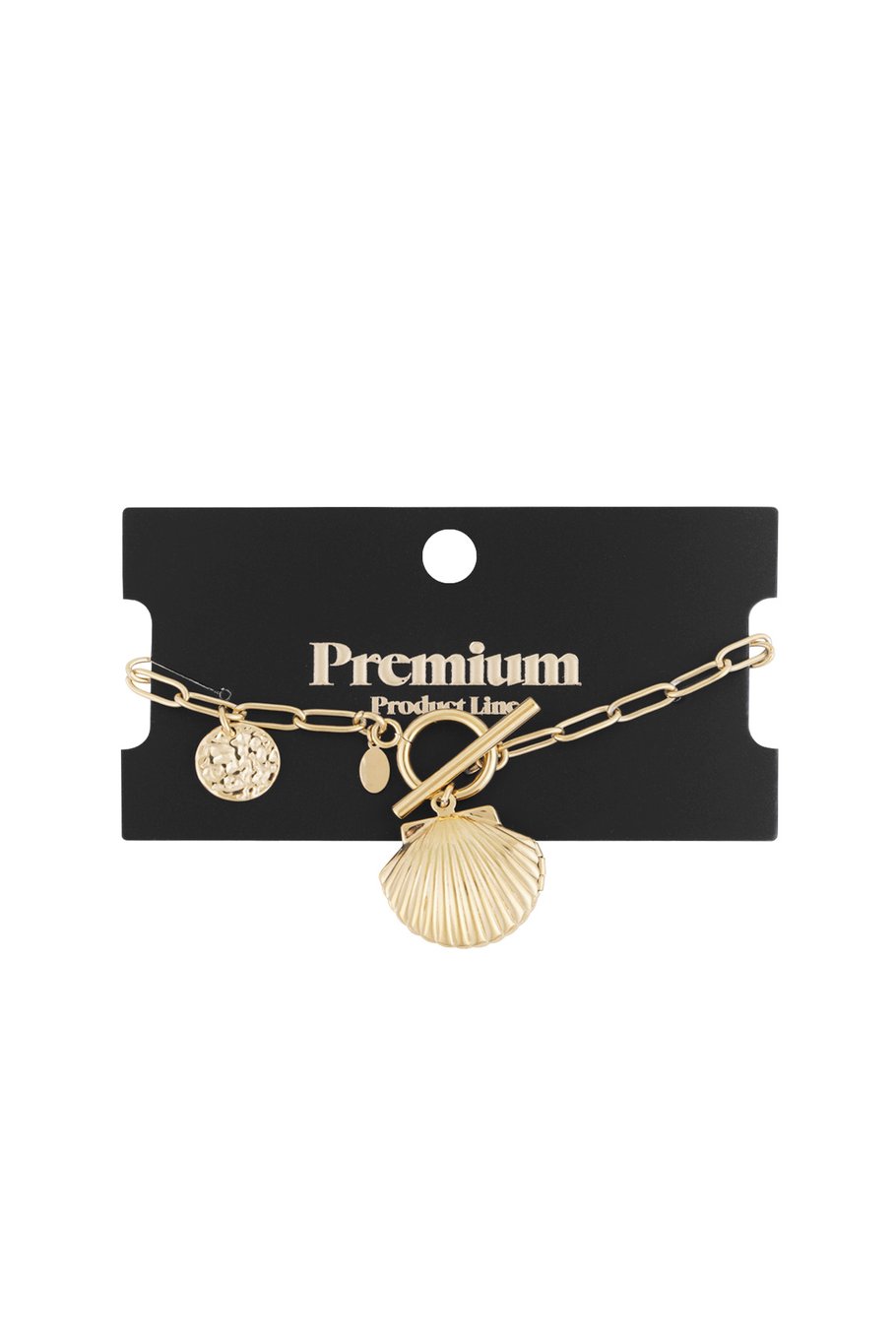 Armband mit Muschelanhänger - Goldfarben h5Bild3