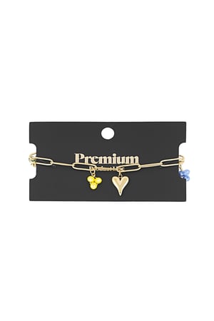 Bettelarmband Primäre Liebe - Goldfarben h5 Bild2