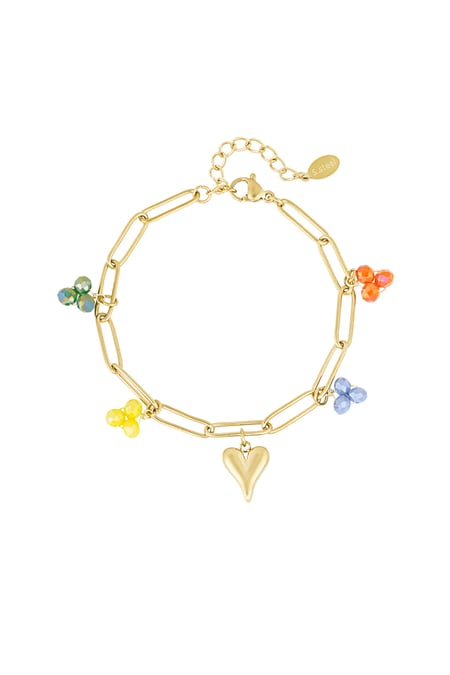 Bedelarmband primary love - Goud kleur