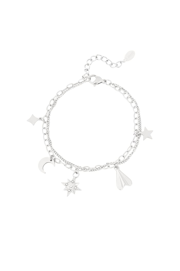 Charm bracelet heavenly hue - Silver color 