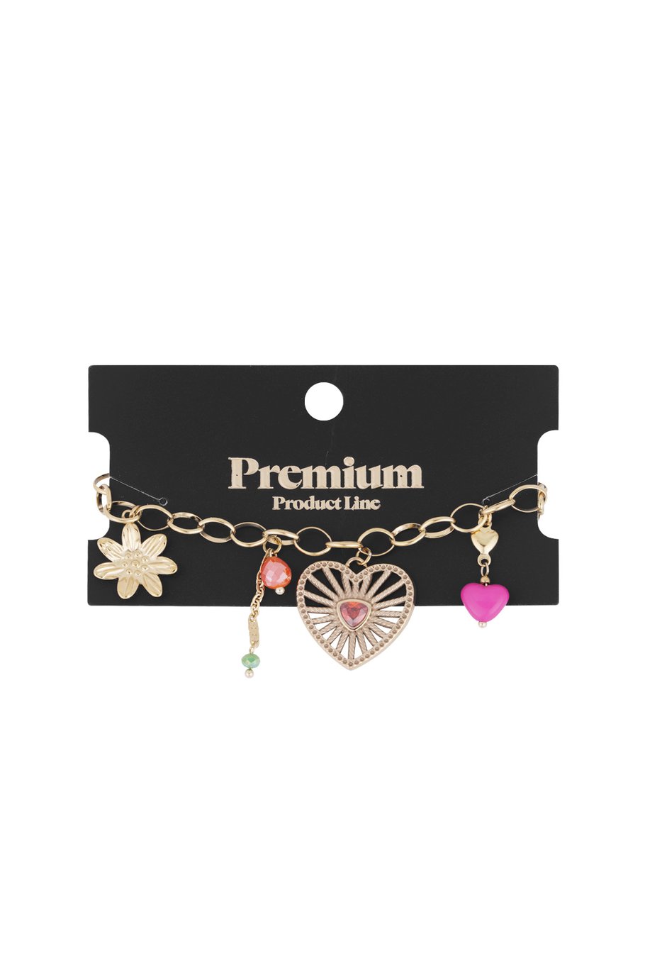Charmantes Charms-Armband - goldfarben h5Bild3