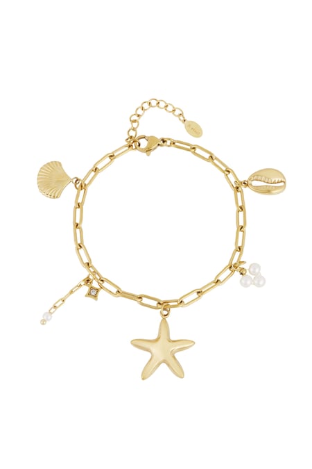 Beachy Vibe Bracelet - Gold color