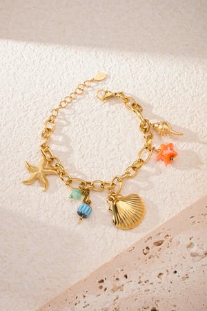 Bracciale festa in mare - Colore oro h5 Immagine4