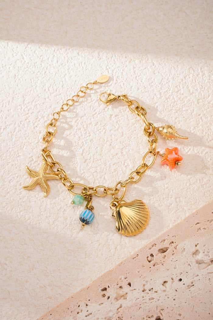 Bracelet party at sea - Gold color Picture4