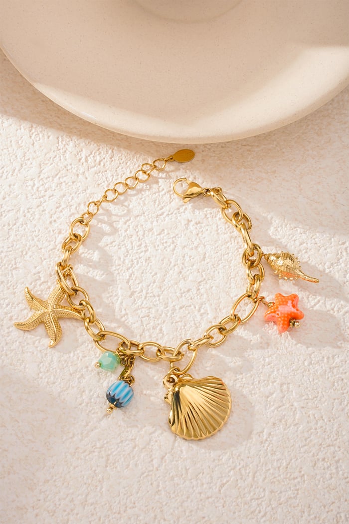 Bracelet party at sea - Gold color Picture3