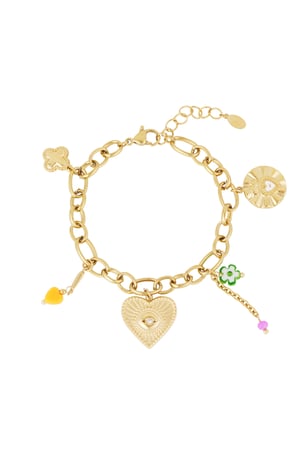 Armband Happy - Goldfarbe h5 