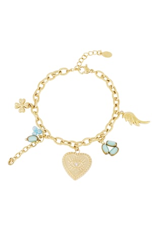 Charms Armband - Goldfarben h5 