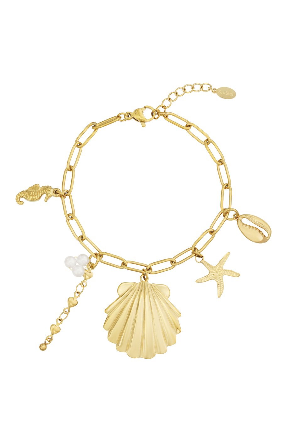 Large Beachy Bracelet - Gold color 