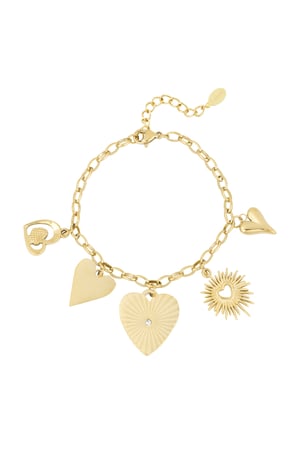 Loving links bracelet - Gold color h5 