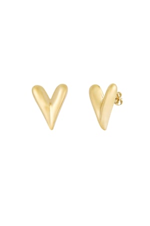 Large hearts - Gold color h5 