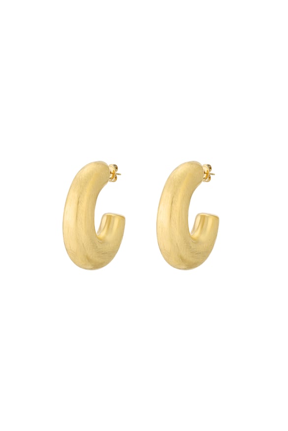 Everyday hoops Earrings - Gold color