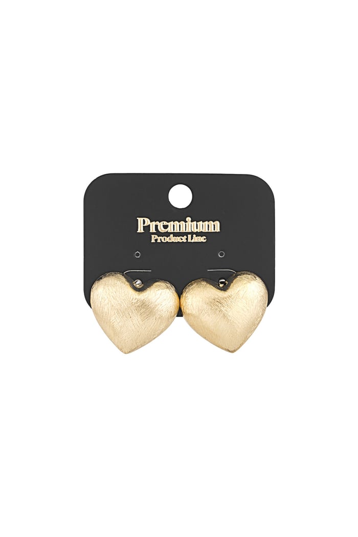 Hearts Earrings - Gold color Picture3