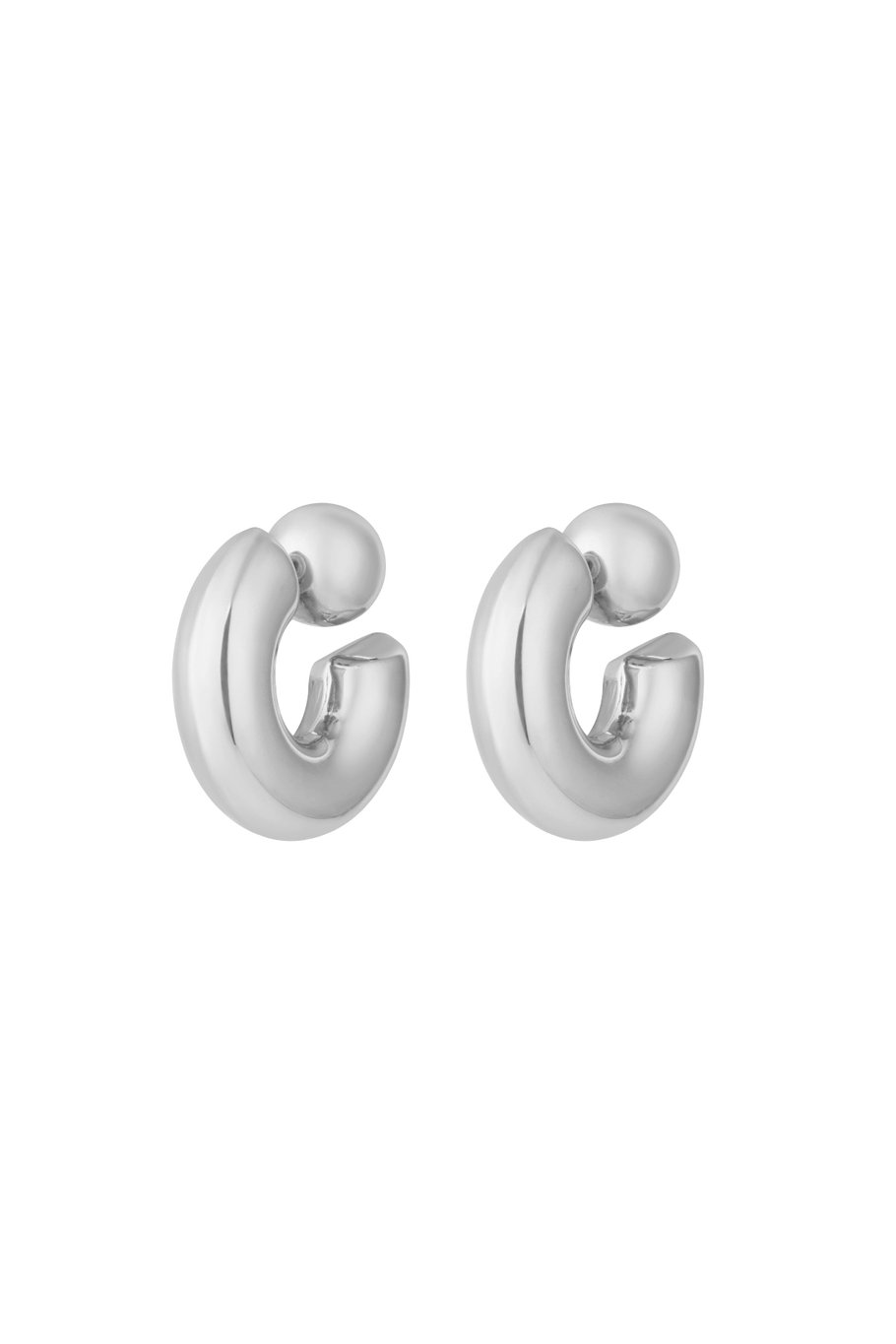 304S.steel Hoop Earrings circle Casual Daily Simple Series Women's jewelry 