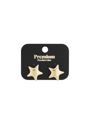 Star earrings - Gold color h5 Picture3