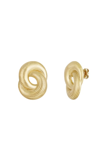 Infinity twist Earrings - Gold color