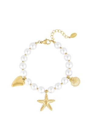 Perlenarmband Sea Day - Goldfarben h5 