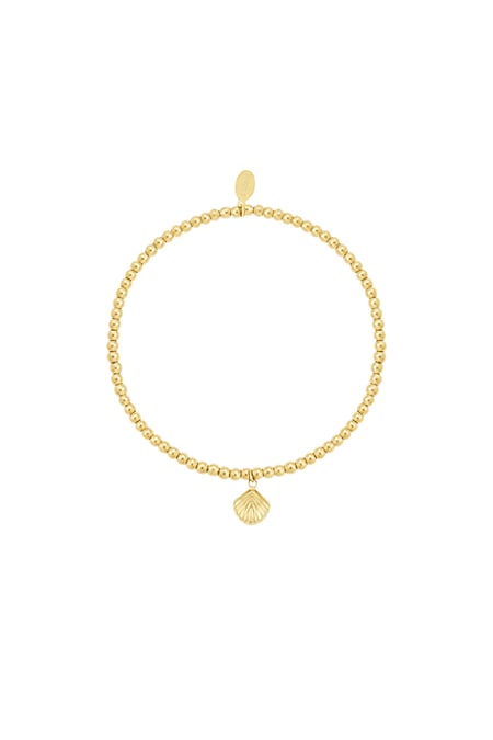 Simple bracelet small shell - Gold color