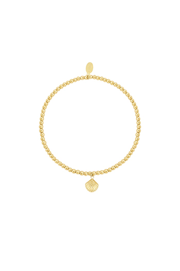 Simple bracelet small shell - Gold color 