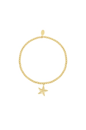 Simple bracelet small starfish - Gold color h5 