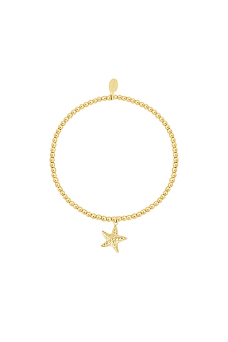 Simple bracelet small starfish - Gold color 2