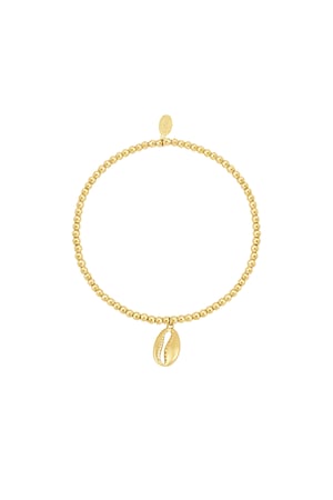 Simple shell bracelet - Gold color h5 