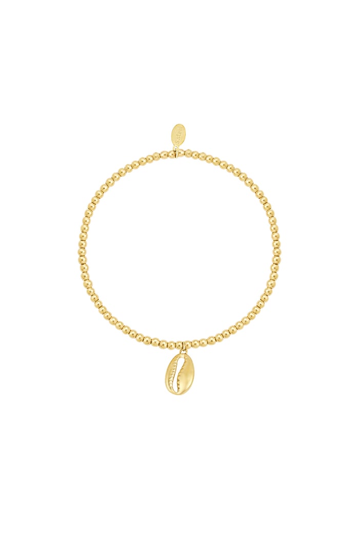 Simple shell bracelet - Gold color 