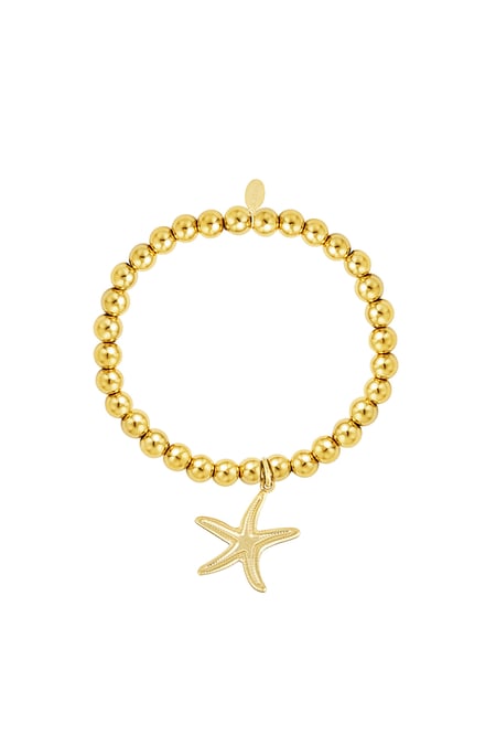 Simple starfish bracelet - Gold color